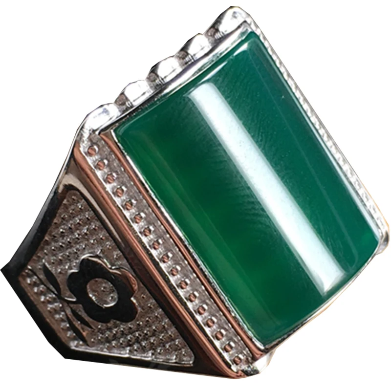 Натуральный агат серебро платина мужской халцедон BanZhi большая обезьяна крупный