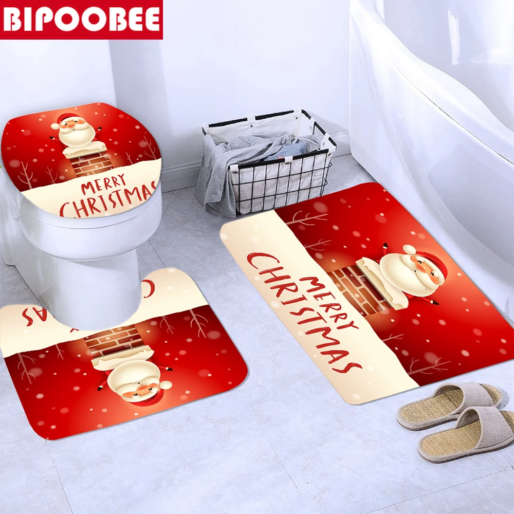 Высококачественная занавеска для душа с надписью Merry Christmas | Дом и сад