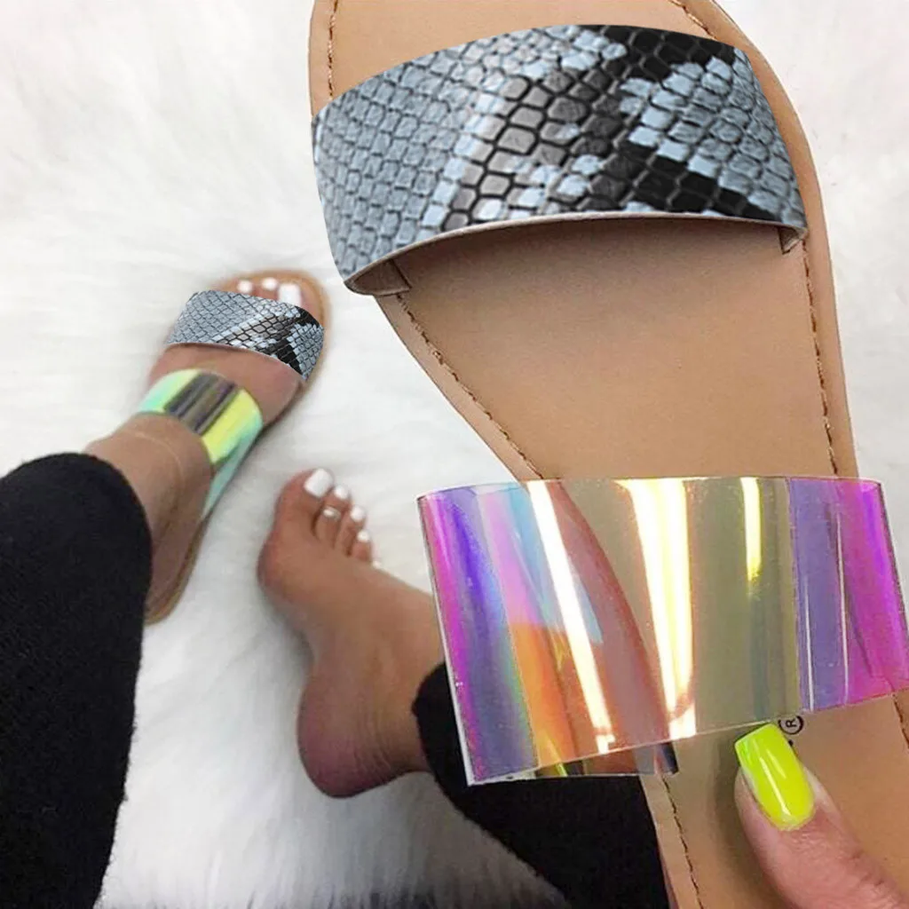 SAGACE/женские шлепанцы в римском стиле Повседневные Шлепанцы на плоской подошве