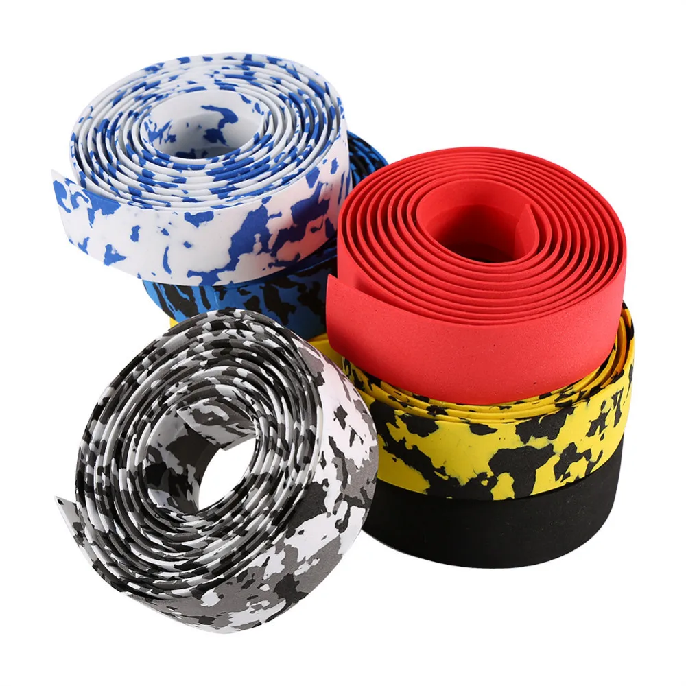 

Cycling bicycle handlebar Tapes MTB road bike PU With 2 Plugs bicycke straps
