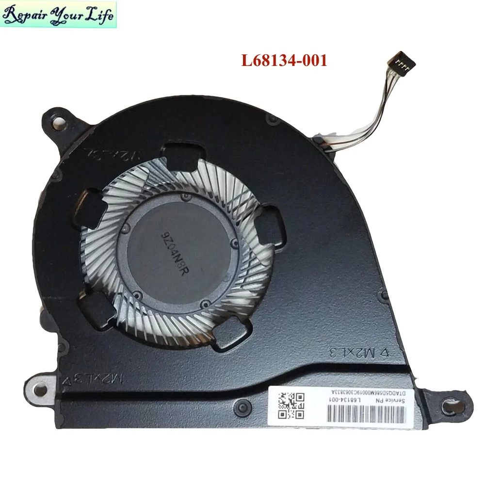 Cpu Ventilador de Refrigeração para hp Pavilion 15-dy 14-dq Tpn-q221 Nd75c0719a18 L68133 Nd55c41-19a19 Computador Portátil Refrigerador Radiador L68134001 Ventiladores e resfriadores