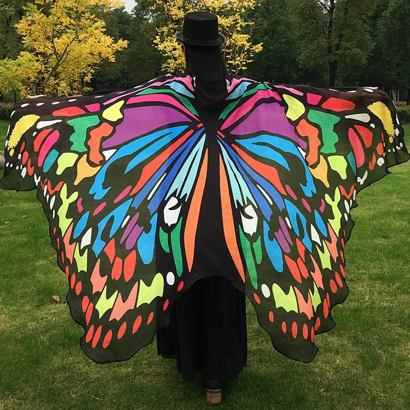 

Butterfly Pattern Cloak, Women's Fashion Harness, Dancing Outfit Holiday Revelry Essential Clothing