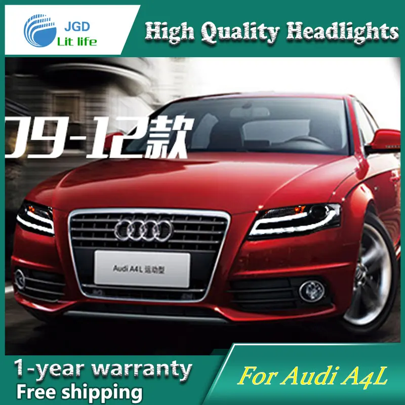 Чехол для стайлинга автомобиля высокое качество Audi A4L B8 2009-2012 светодиодные фары