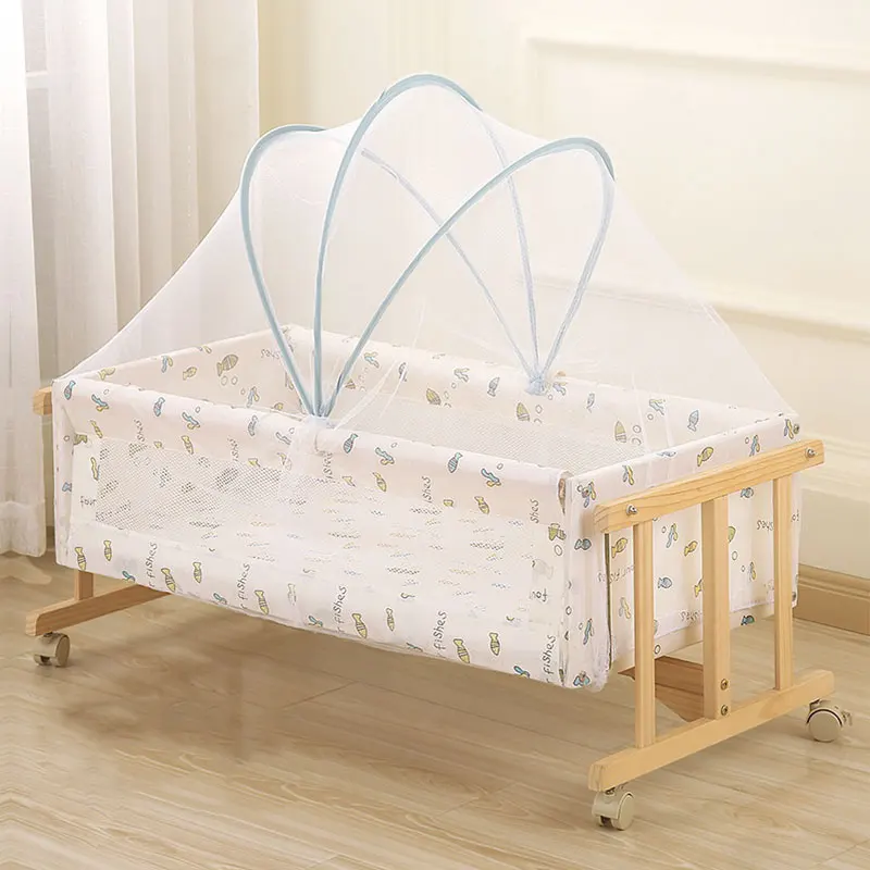 

Newborn Baby Crib Mosquito Net With Holder Arch Portable Foldable Crib Anti-Mosquito Cover Suitable For 80-120Cm Infant Bed