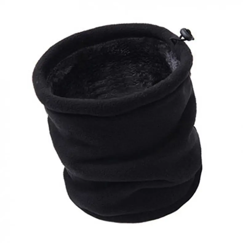 Уличный многофункциональный шарф теплые двухслойные флисовые зимние