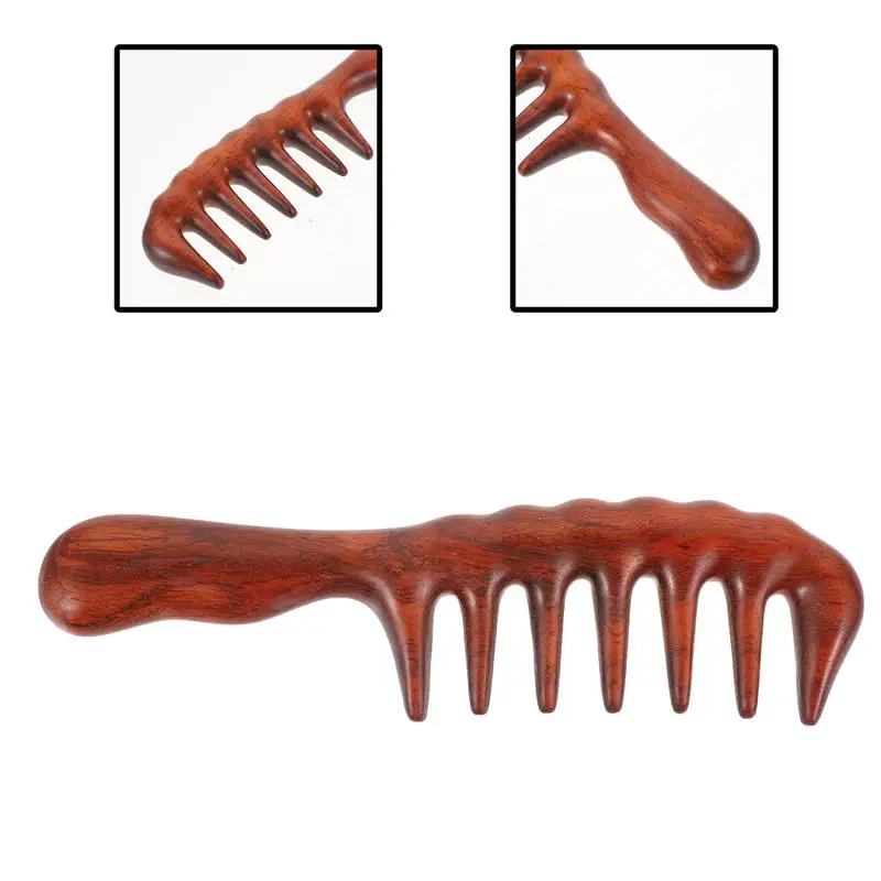 1 шт. деревянная расческа для волос 19 5 х5 см