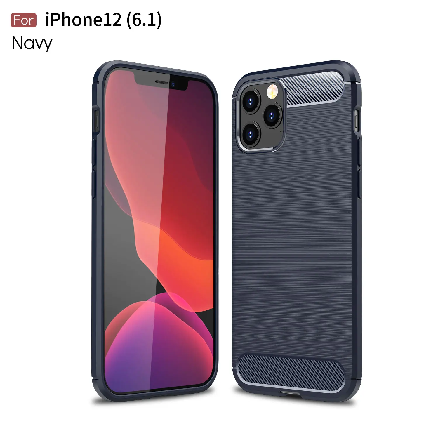 

Phone Case For iPhone 5S 6 6S 8 5 7 SE X XS XR Plus 2020 11 12 13 Mini Pro Max Carbon Fiber Softness Shockproof Protection Cover