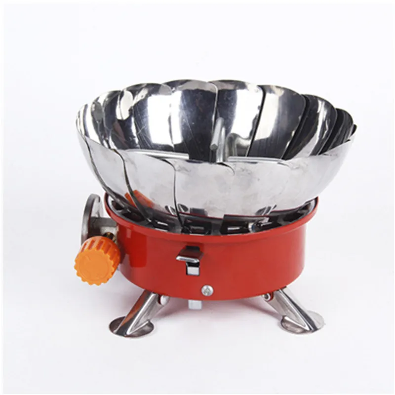 

Windproof Stove Cooker Cookware Gas For Camping Picnic Cookout Bbq