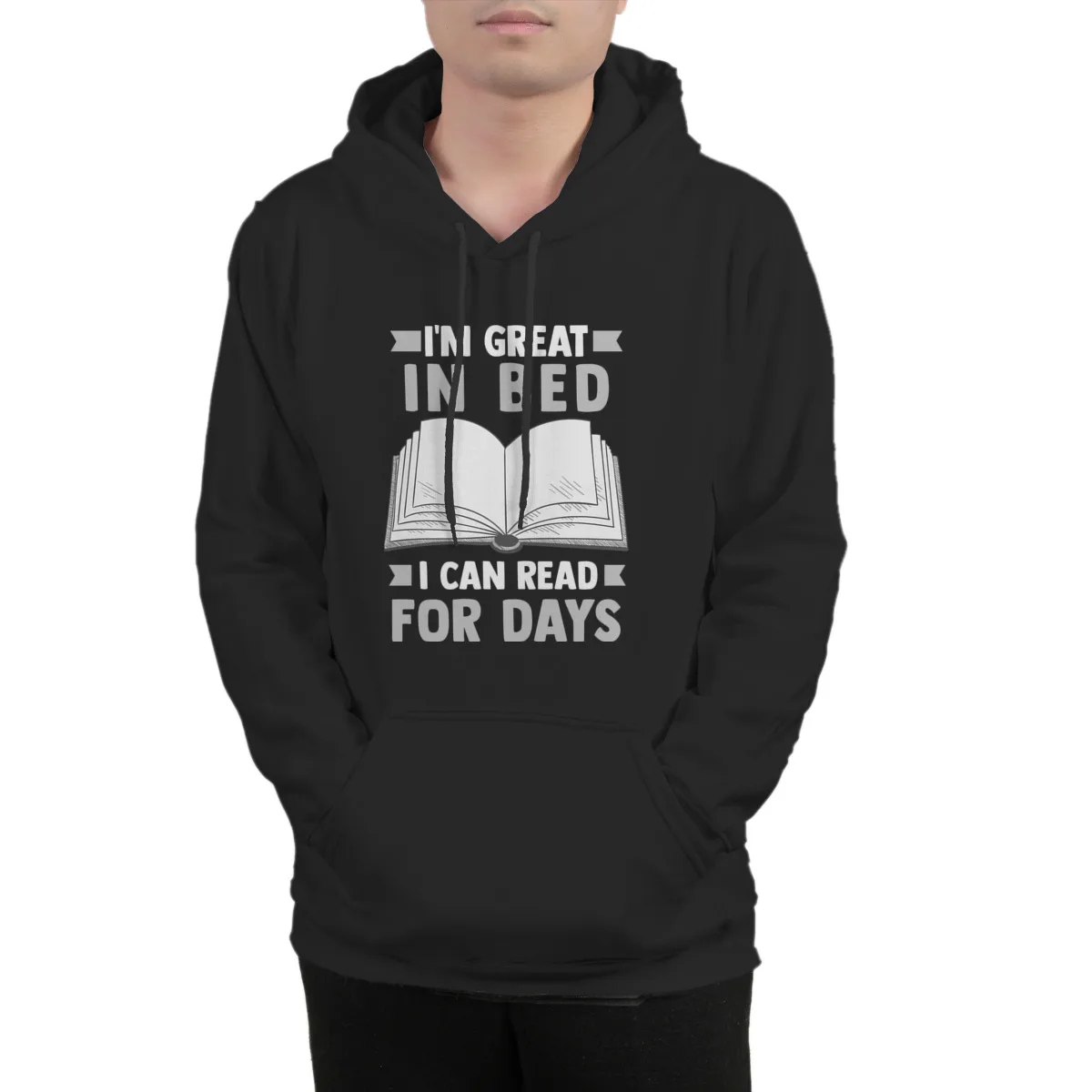 

Men's Hoodie I'm Great in Bed I Can Read For DaysFashion Games Funny Oversized Pullover Men Clothing 37213