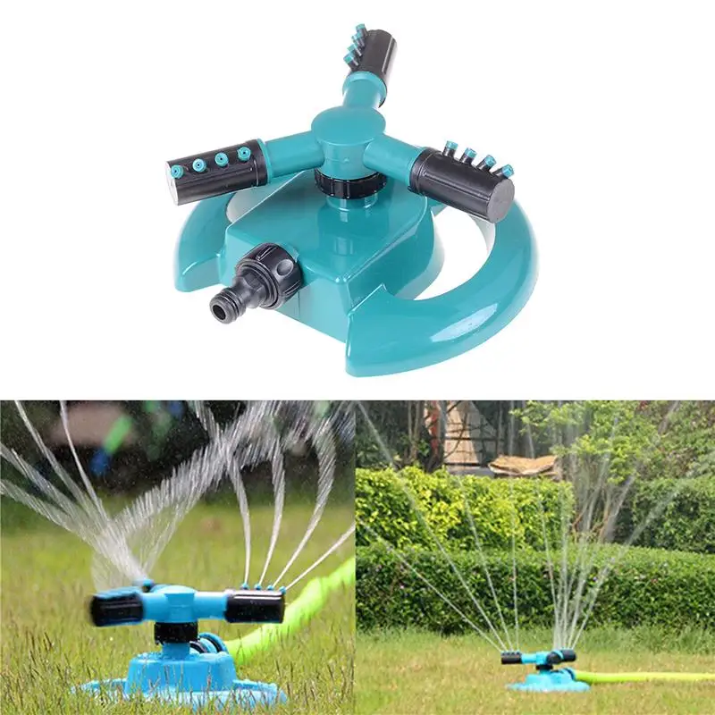 

360 Degree Automatic Garden Sprinklers Watering Grass Lawn Rotary Nozzle Rotating Water Sprinkler System Garden Supply Drop Ship