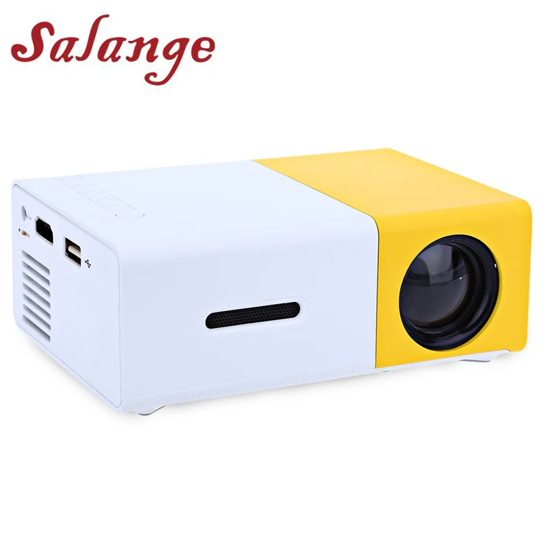 Salange YG300 Мини проектор светодиодный проектор 500LM Аудио HDMI USB мини YG-300 Proyector домашний кинотеатр медиаплеер
