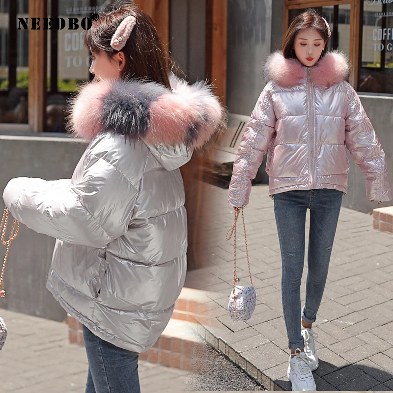 Women Winter Jacket with Hood Casual Loose Woman Winter Coats and Puffer Jacket Padded Outwear Winter Jacket Women Parka Mujer
