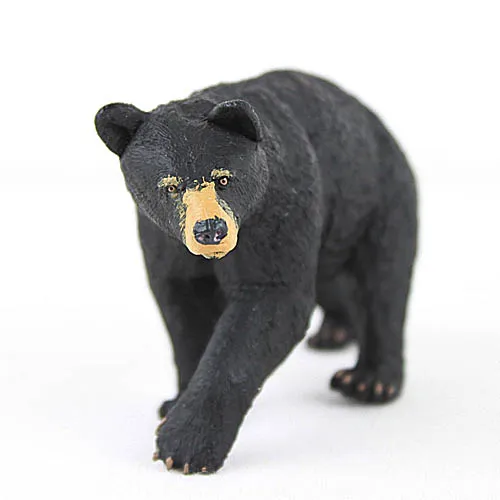 

plastic pvc figure model toy black bear