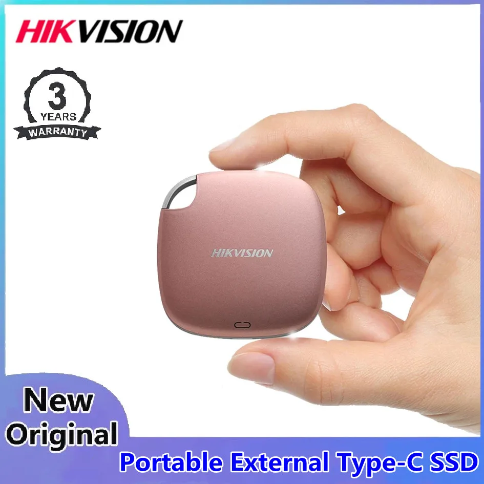 

Hikvision T100I Portable External SSD 128GB 256GB 512GB 1024GB USB 3.1 Type C External Solid State Drives For Laptop Original