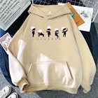 Женская толстовка с капюшоном Lil Gojo, с японским аниме-принтом, в стиле Харадзюку, осенняя, теплая, размера плюс