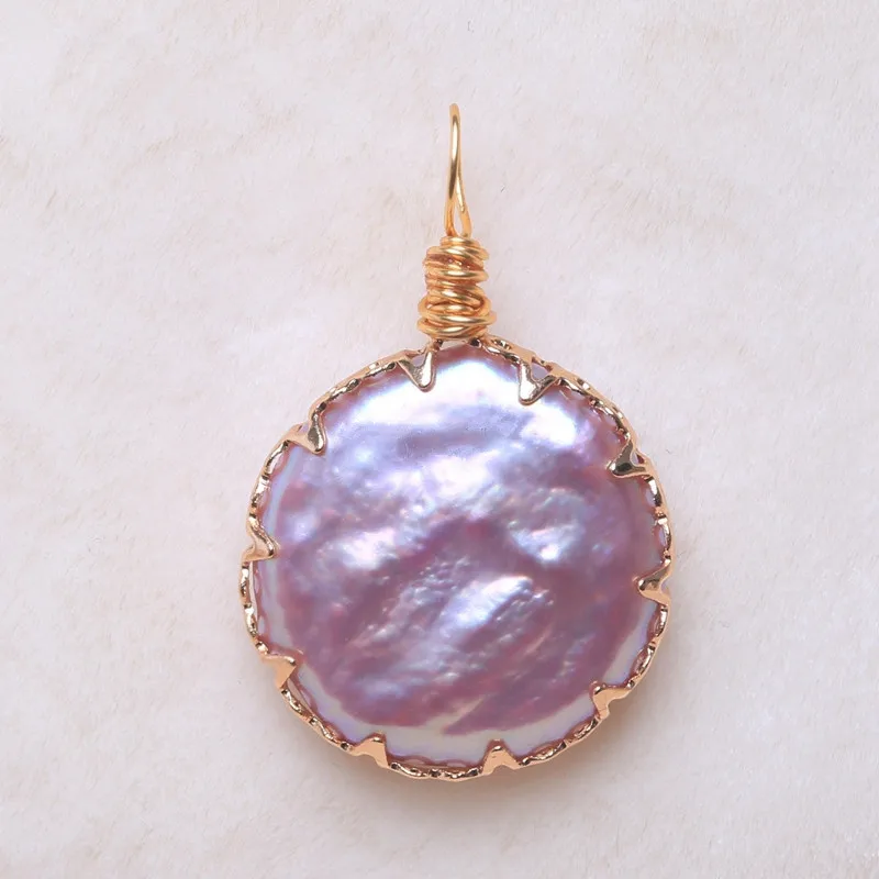 Baroqueonly натуральная королевская монета жемчужина с золотым объемным серебром 925