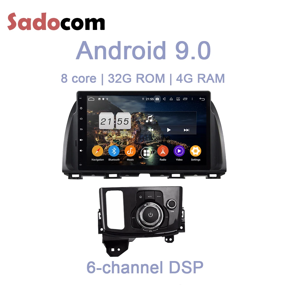 DSP 10 1 &quotTDA7851 Android 9 0 для Mazda CX 5 ATENZA 8 ядер 4 Гб ОЗУ 32 ГБ Автомобильный DVD плеер GPS Glonass Map
