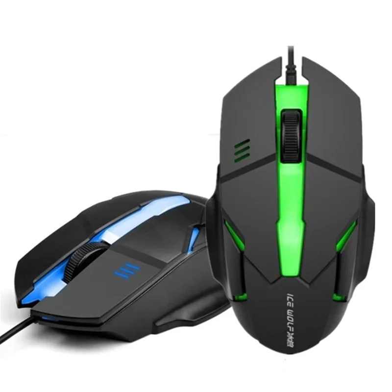 Абсолютно Новый проводная мышь с подсветкой Эргономичный Оптическая