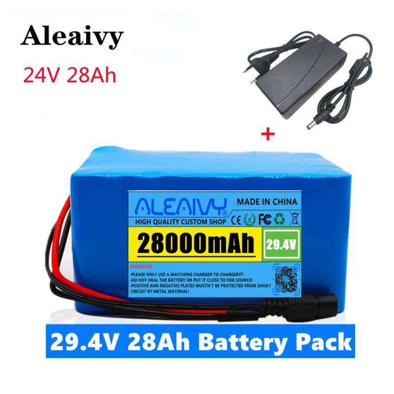

24V 28Ah 7s3p 18650 battery lithium battery 24v 28000mAh electric bicycle moped electric lithium ion Battery pack + 2A Charger