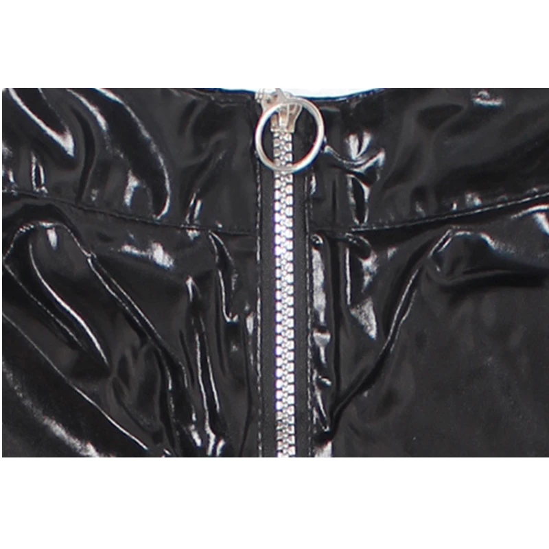 

Women Jumpsuit Spandex Adult Latex Catsuit Costumes Girls Body Suits Fetish Patent Leather Dress Girl female motorcycle clothing