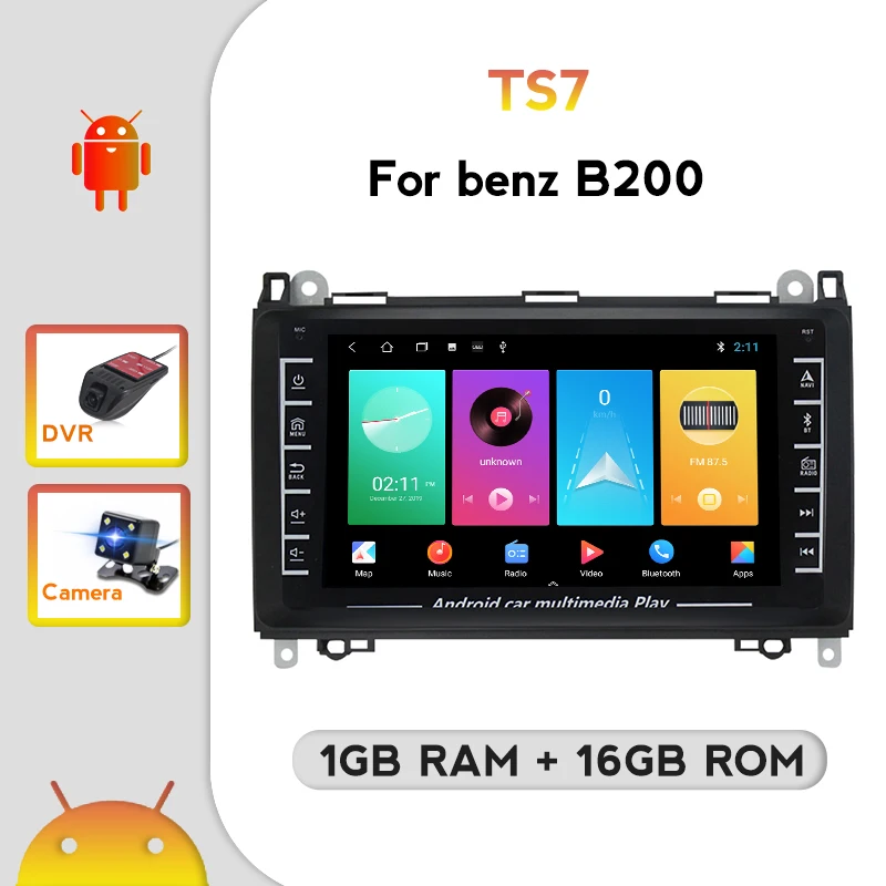 

Автомобильное мультимедийное радио 2din, Android, для Mercedes Benz B200 A B Class W169 W245 Viano Vito W639 Sprinter W906, GPS-навигация