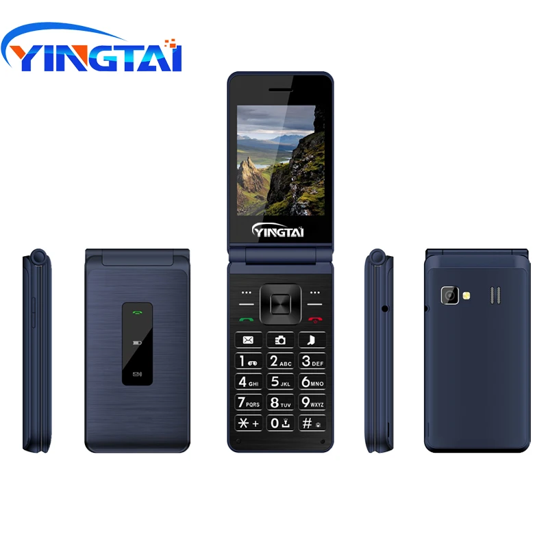 YINGTAI T39L Dual Display Sim Cards Classical Flip Mobile Phone For Elderly Big Keyboard Voice Support Vibration | Мобильные