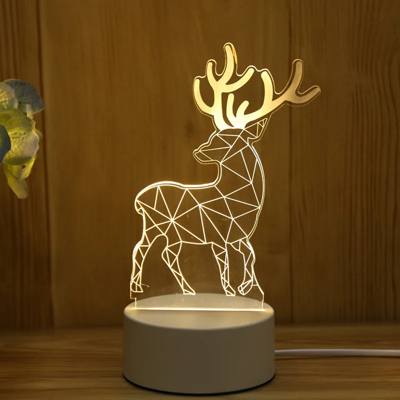 3D 7 Цвета Изменение Симпатичные лампы с медузами Романтический светодиодный