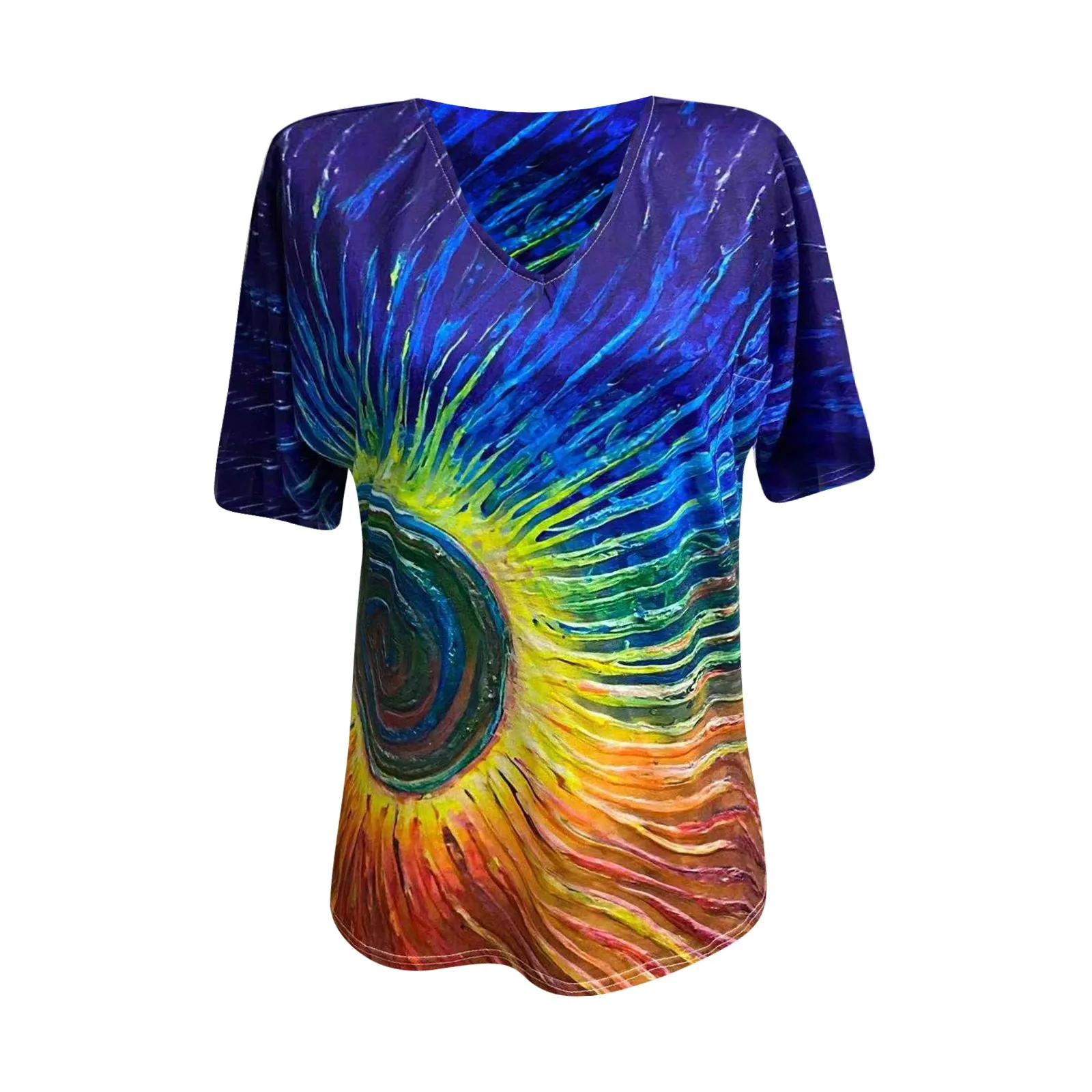 

Plus Size Women Spring Summer Blouses Shirts Short Sleeve Pullover Top Casual Streetwear Vintage Floral Print Loose Shirt Blusas