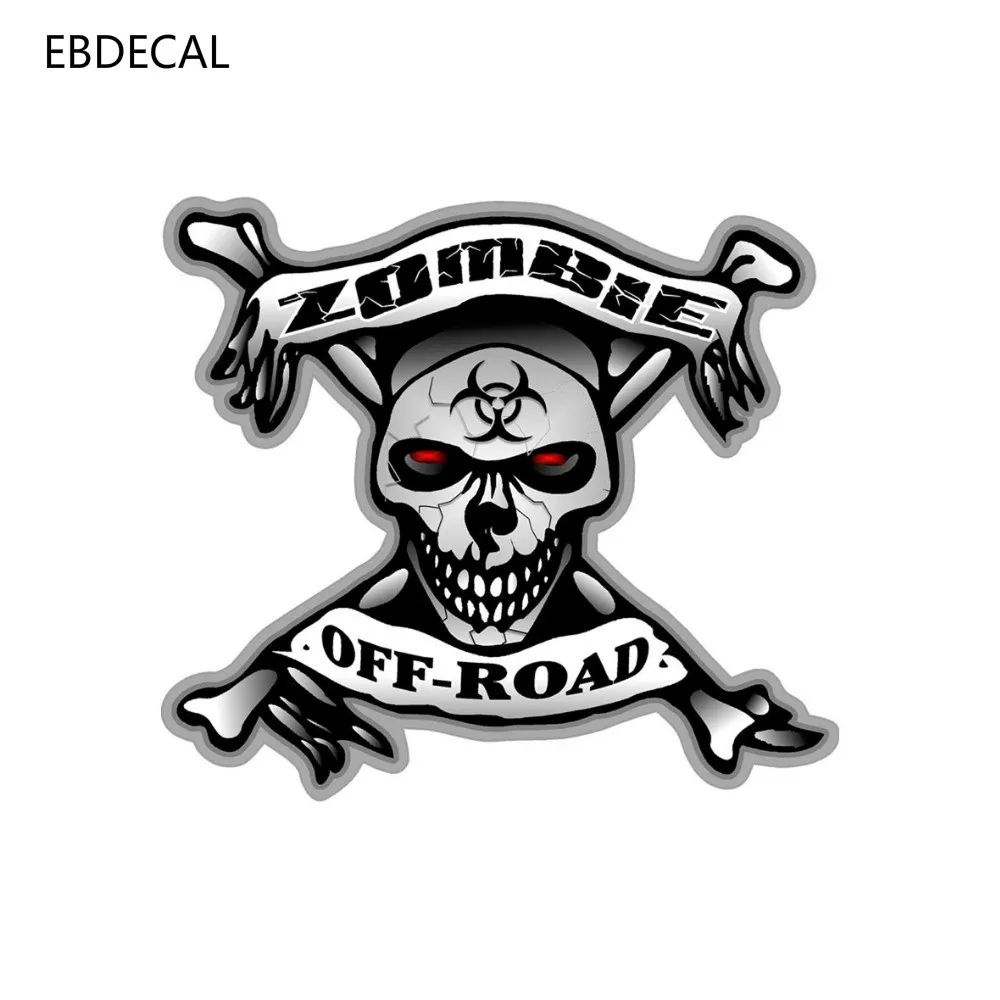 Ebdeckle зомби внедорожные черепа кости наклейки для Авто/бампер/окно/стены наклейка
