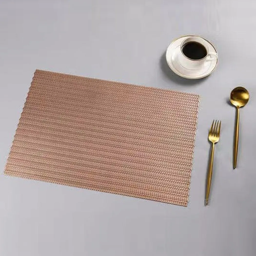 

Non-slip Thermal Insulation Hollow Rectangular Wheat Ear Placemats Environmentally Friendly Japanese Table Mats Kitchen Tools
