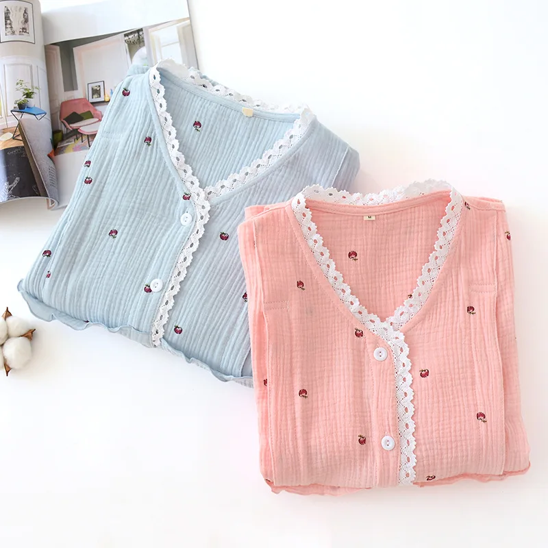 Розовая/синяя Пижама Fdfklak для беременных женщин Одежда 2020 весна осень Хлопковая