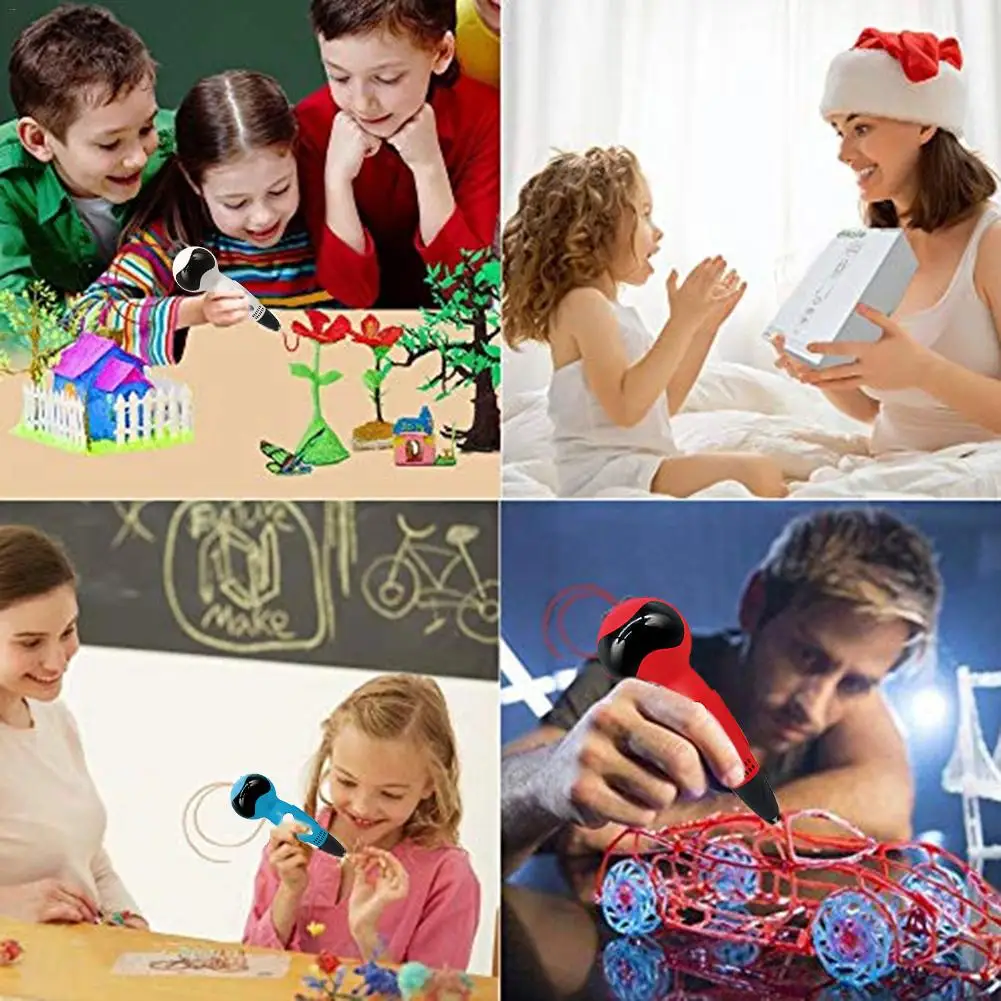 

3D Pen Robot 3D Drawing Printing Printer Pen With Voice Prompts Birthday Holiday Christmas Gift Toy For Kids Design Drawing