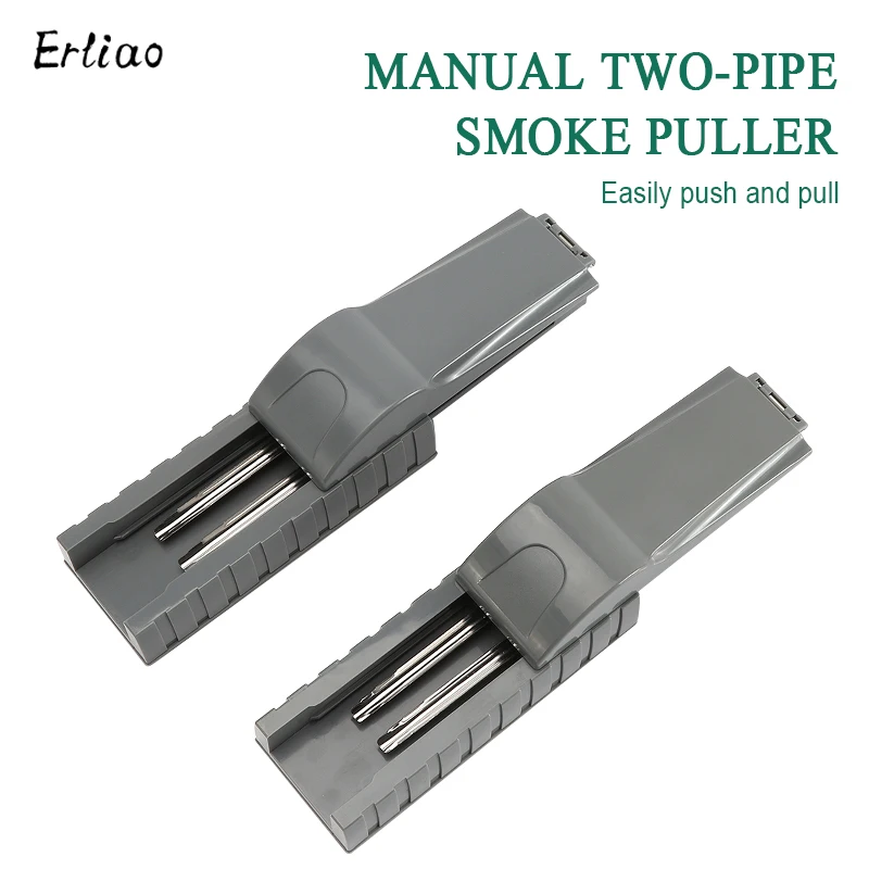 1Pcs New Manual Cigarette Smoke Puller Tobacco Injector Rolling Machine Double Tube Filling Roller Maker Accesoires Erliao | Дом и сад