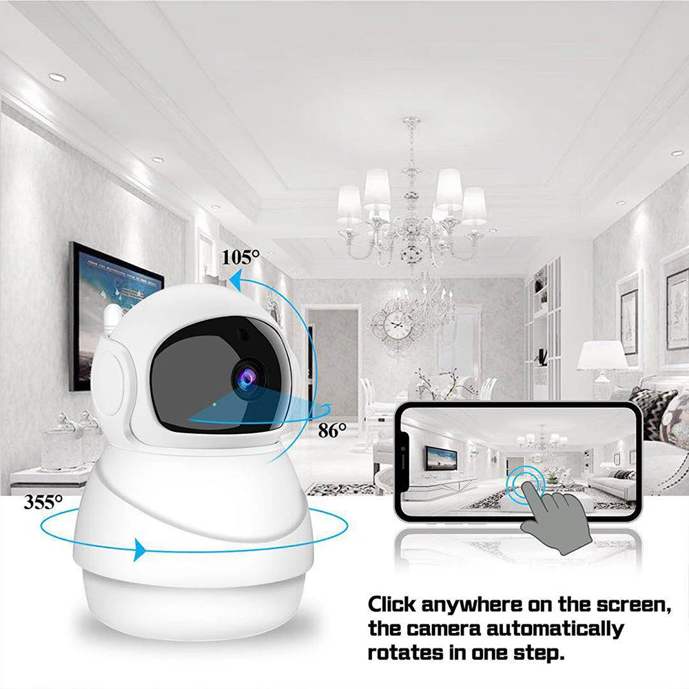 HD 1080P ночное видение беспроводной Wi-Fi IP P2P двухстороннее аудио Обнаружение