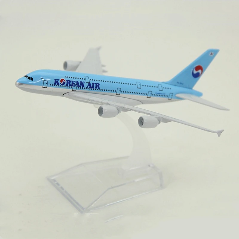 1:400 масштаб 16 см корейский воздушный автобус A380 сплав металлический самолет