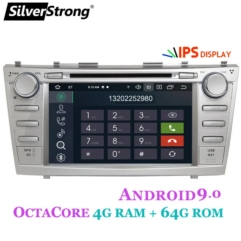 SilverStrong Android9.0 4G Автомобильный DVD 2DIN для TOYOTA CAMRY V40 AURION OctaCore 32GB DSP опция 2007 2008 2009 2010 2011 V40