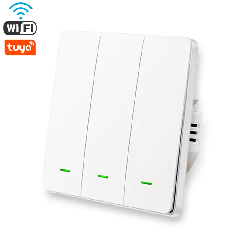 Умный настенный светильник Wi Fi кнопка управления 1/2/3 Gang Tuya 86 беспроводная панель