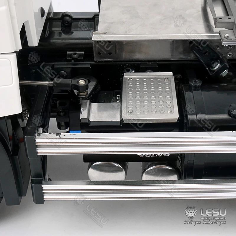 Отсек для батарей Meal LESU выхлопной бак C 1/14 TAMIYA VOLVO FH16 трактора грузовика