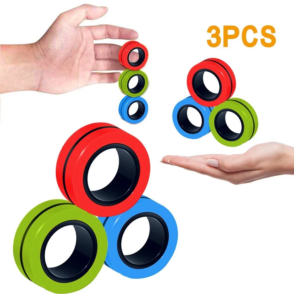 Fidget Toys магнитные кольца