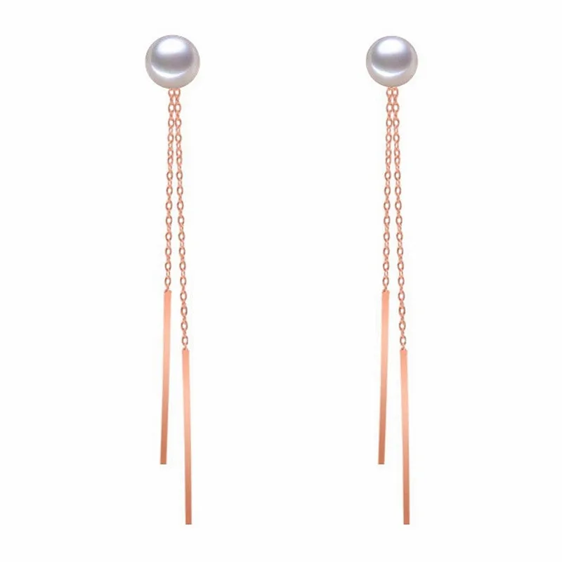 Женские серьги кисточки из серебра 925 пробы с натуральным