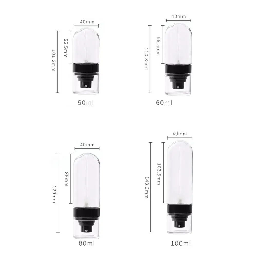 

4PCS Fine Mist Spray Bottle Empty 50ml/60ml/80ml/100ml Refillable Perfume Atomizer MIni Spray Bottle Travel plastic Container