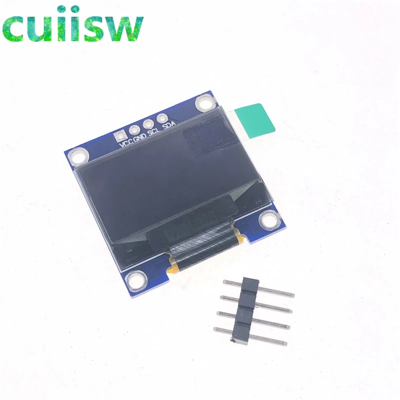 Светодиодный модуль с ЖК-дисплеем 128X64 OLED 10 шт. белый для arduino 0 96 &quot I2C IIC SPI новый