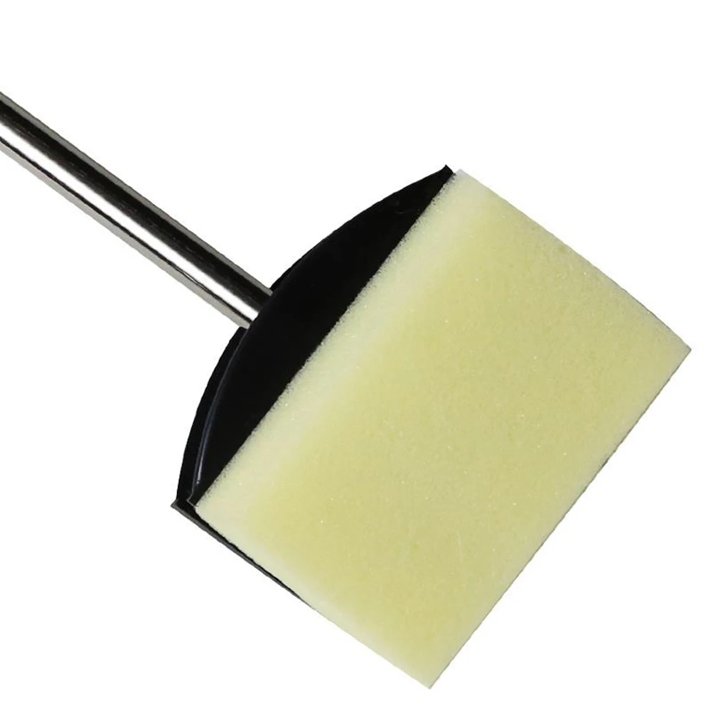 Стеклянная двухсторонняя губка для аквариума с желтыми и зелеными водорослями