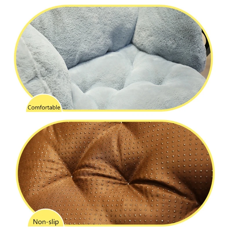 Кошка зимняя теплая кровать диван стул спинка отдыха сплошной цвет в форме