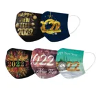 Быстрая доставка, 50 шт., 2022, одноразовая Маска с Новым годом, Для взрослых, Для Хэллоуина, косплея, кавайная Маска Для Лица, Маска