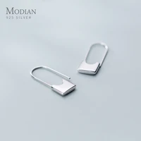 modian unique design stud earrings sterling silver 925 fashion hiphop punk earings anti allergy earrings for girl women gifts