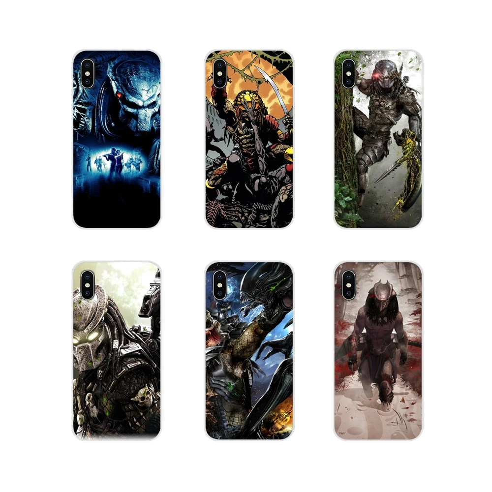 Для Apple iPhone X XR XS 11Pro MAX 4S 5S 5C SE 6S 7 8 Plus ipod 5 6 Чужой против Хищник аксессуары для