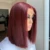 Парик 99J цвета Бургунди Боб, короткие цветные парики из натуральных человеческих волос, прозрачные прямые темно-красные парики с кружевом, волосы без повреждений, плотность 180% - изображение