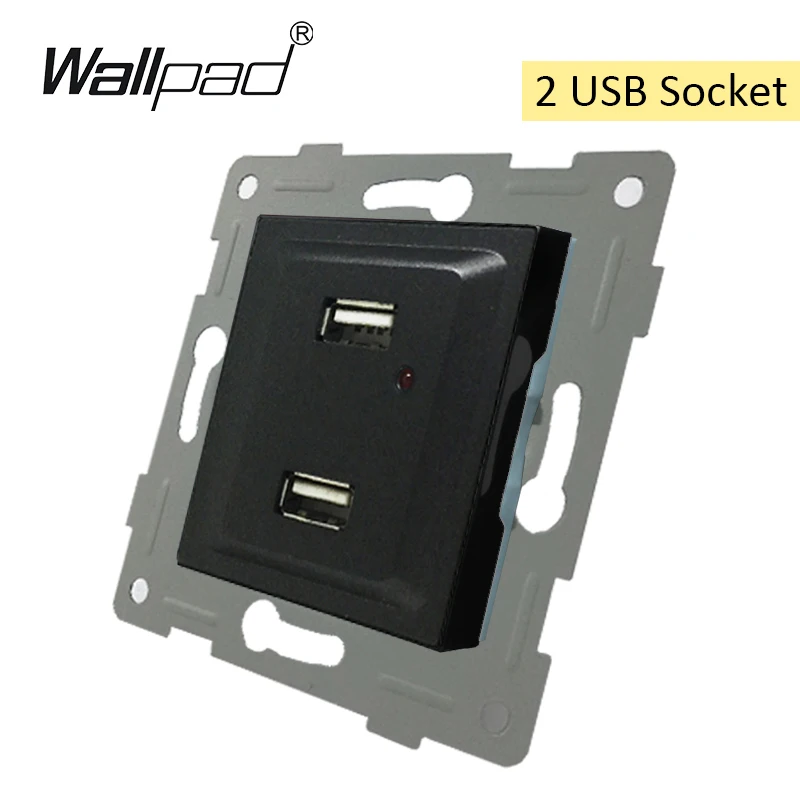 USB Socket DIY ЕС функциональный ключ для модуля переключатель и гнездо с когтями крепления задней Wallpad L6 серии - Цвет: USB Socket