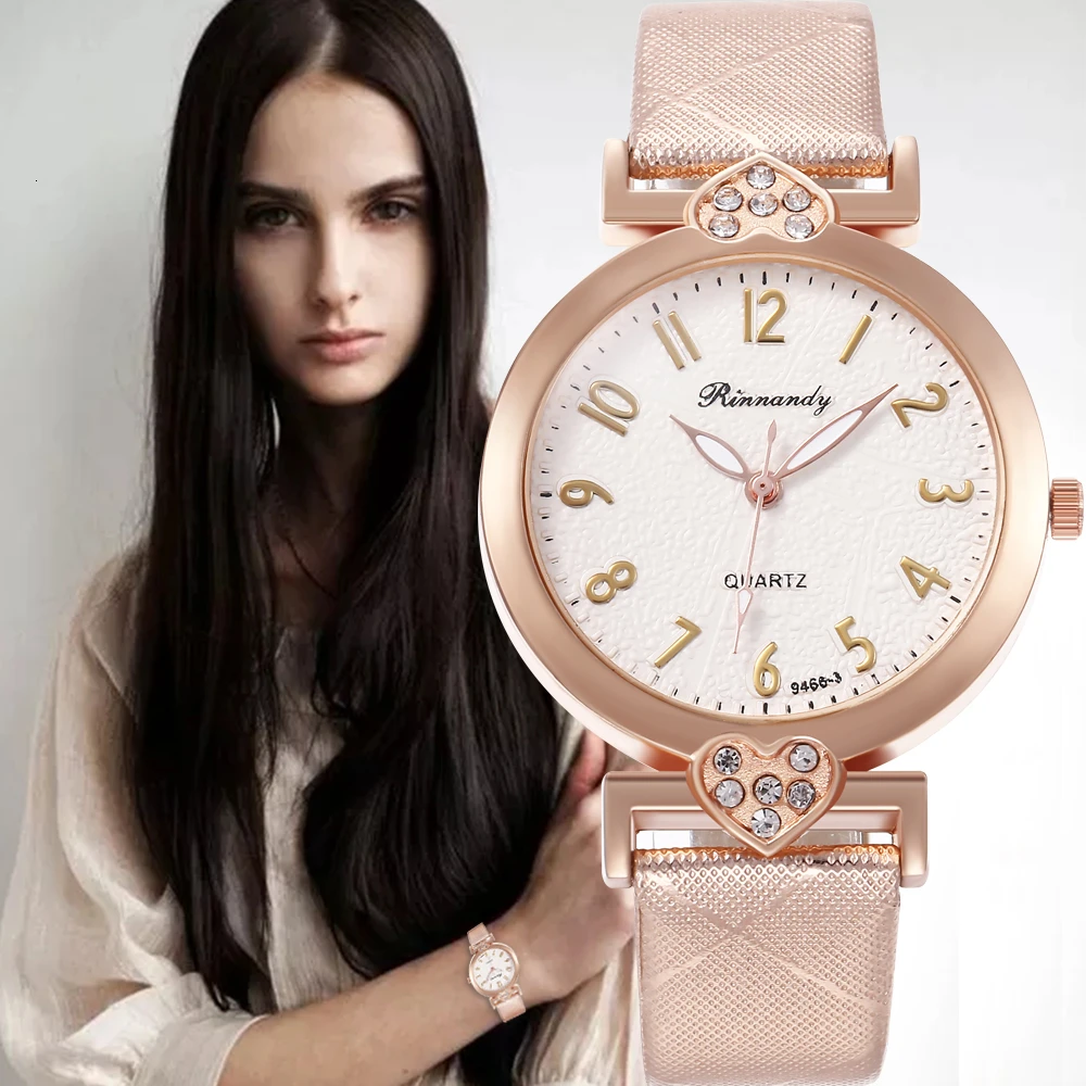 2019 New Fashion White Leather Quartz Rhinestone Watches Women Top Brand Luxury Dress Clock Ladies Casual Wristwatch Reloj Mujer | Наручные